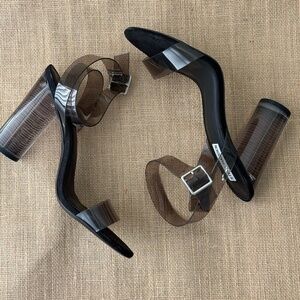 STEVE MADDEN Clearer Heels | Women's Size 9 | Smoke Black